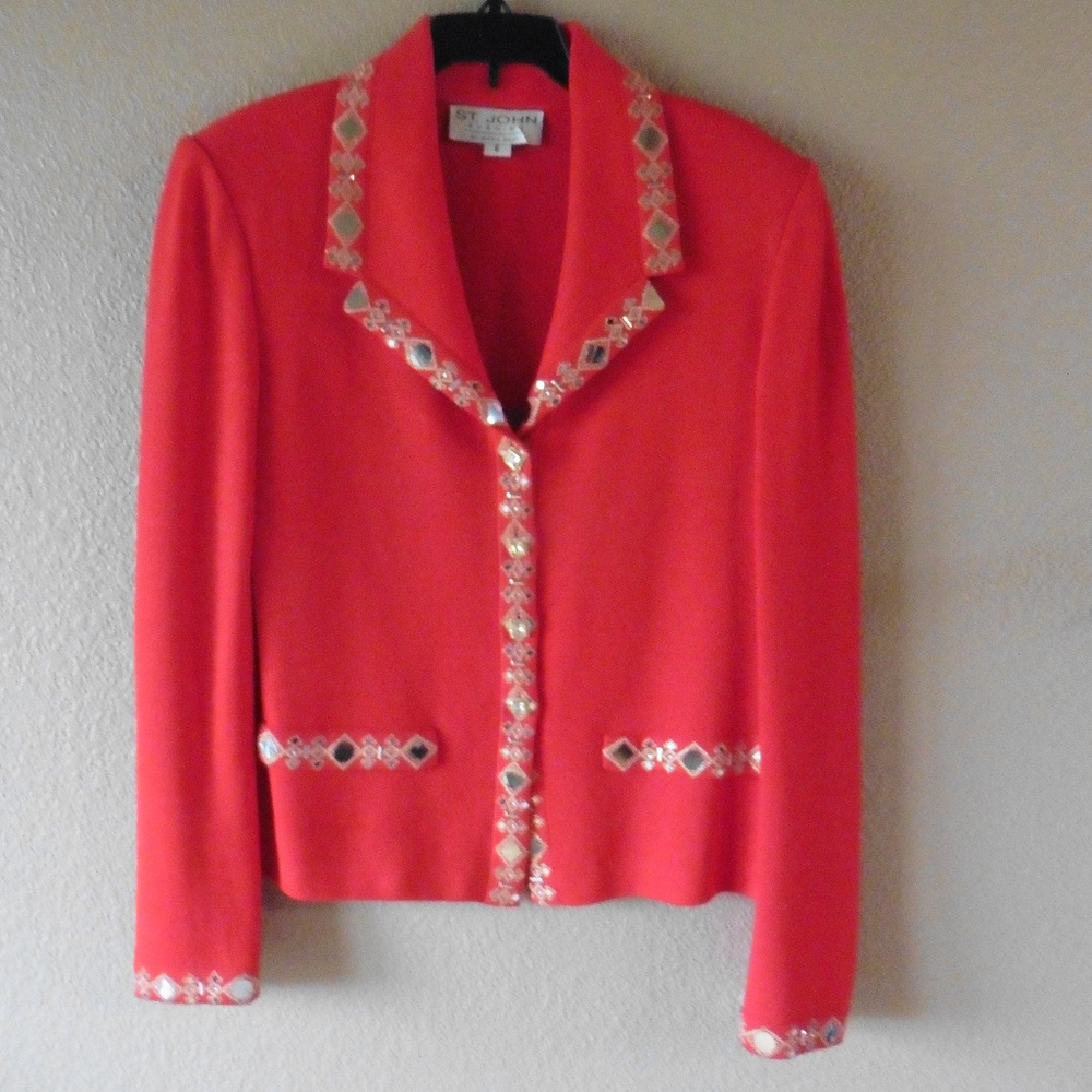Red 3 piece St John Outfit